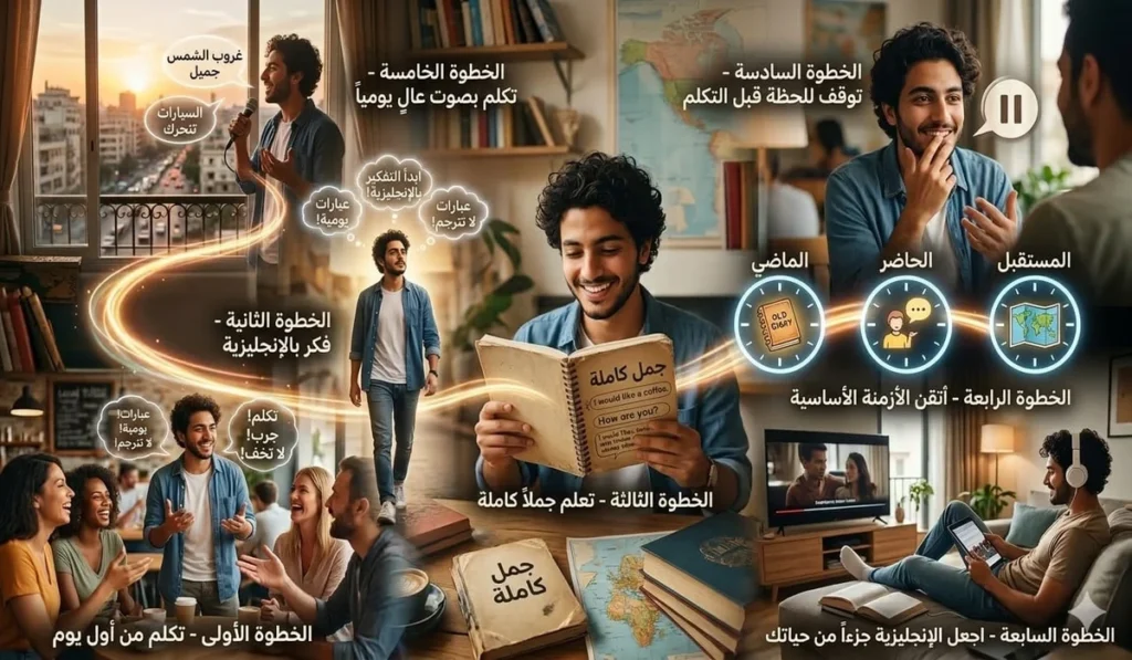 8 خطوات عملية تخليك تتكلم بطلاقة