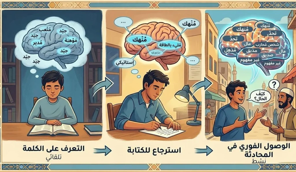 أول حاجة لازم تعرفها… في فرق كبير بين "عارف الكلمة" و"بستخدم الكلمة"