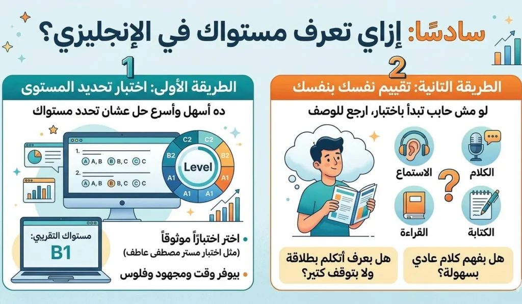 إزاي تعرف مستواك في الإنجليزي؟