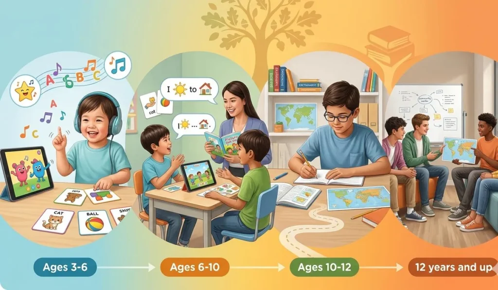 أفضل سن لتعلم الإنجليزية عند الاطفال