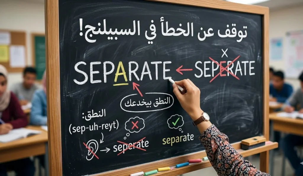2. Separate / Seperate — النطق بيخدعك
