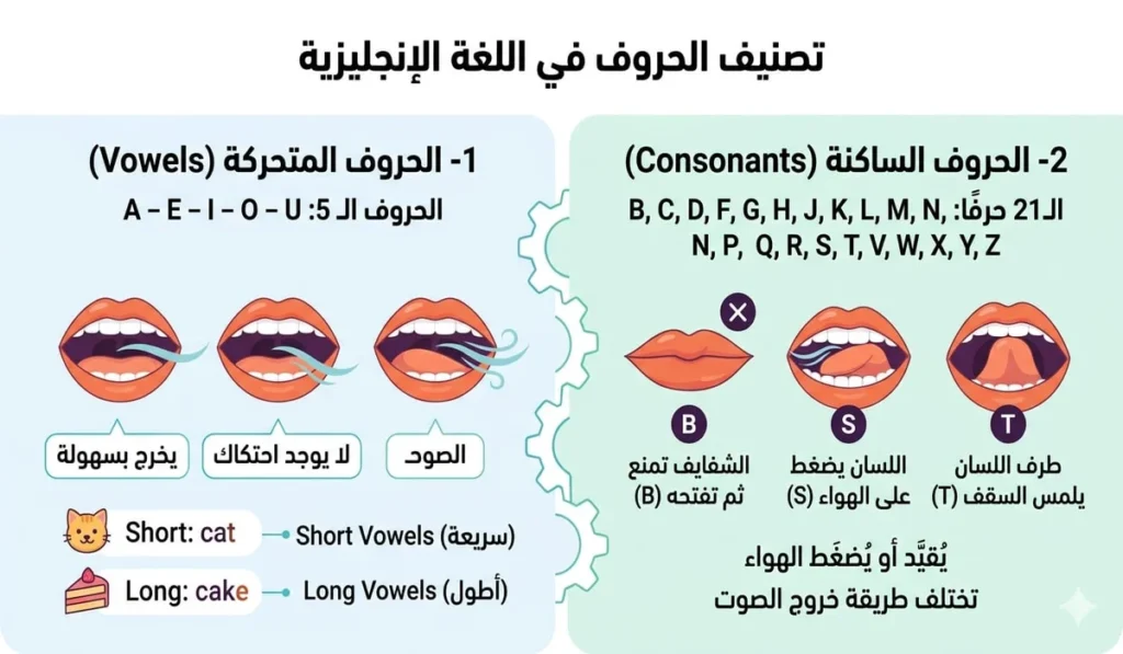 تصنيف الحروف