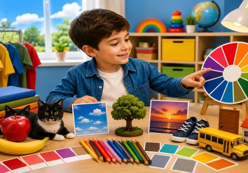 طريقة نطق الألوان بالإنجليزي للأطفال