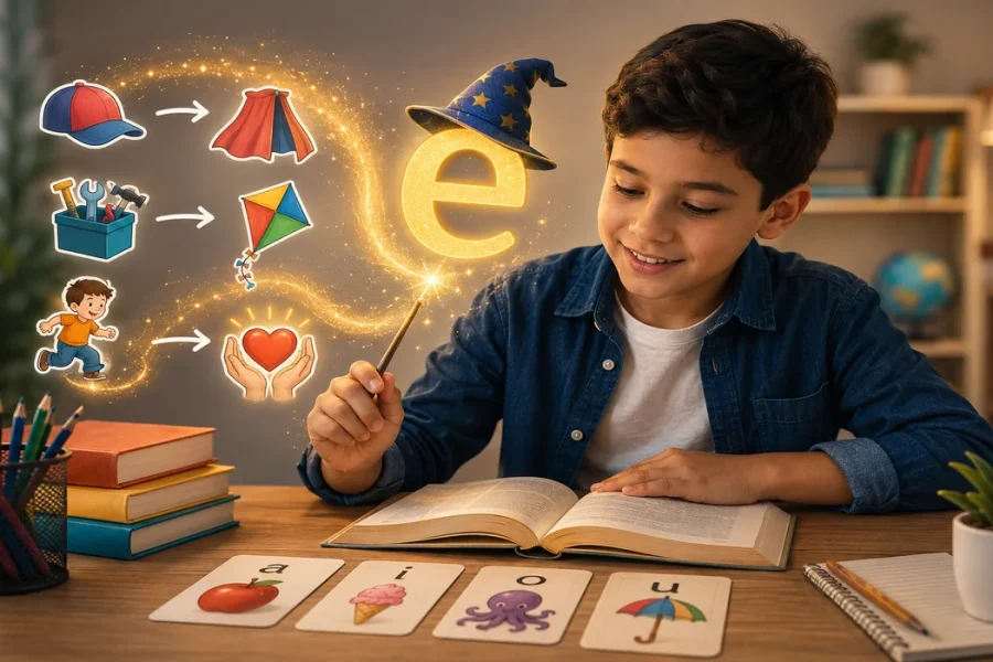 قاعدة Magic E في الإنجليزي