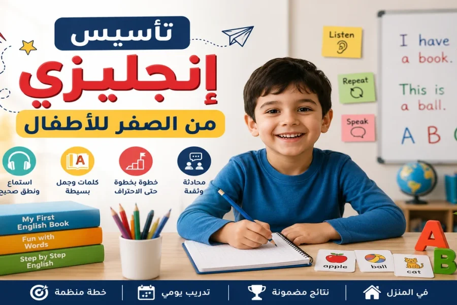 تأسيس انجليزي من الصفر للأطفال