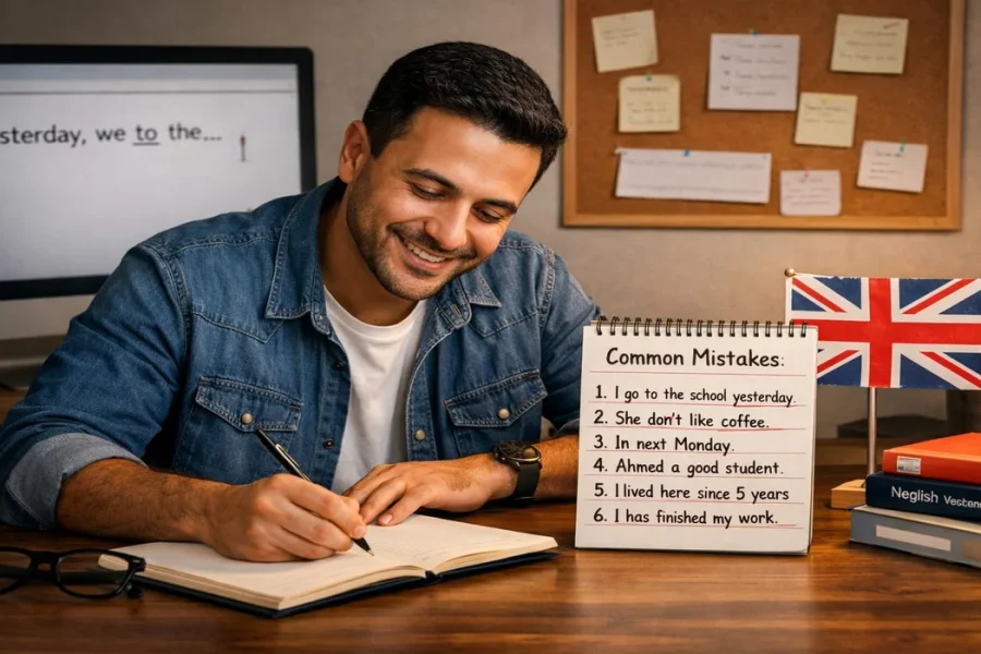 مش بتعرف تكتب جمل صح بالإنجليزي؟ | إزاي تكتب بطلاقة خطوة بخطوة