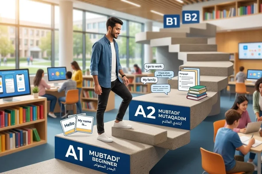 يعني إيه مستوى A1–A2 في الإنجليزي؟